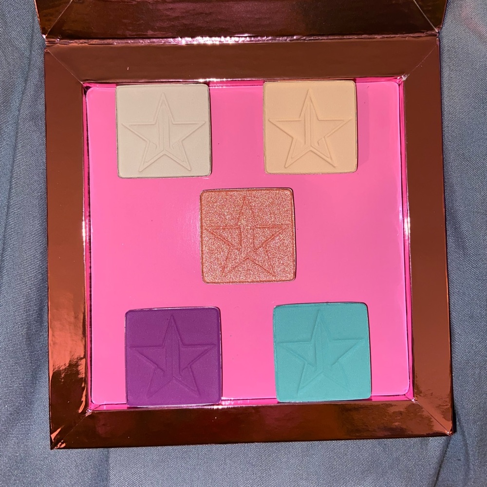 Jeffree Star empty magnetic palette and 5 singles